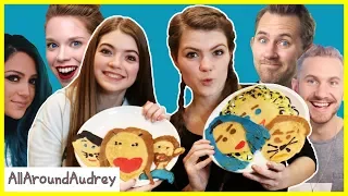 Pancake Art Challenge - YouTubers! /AllAroundAudrey