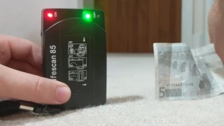 Safescan 85 detects 5 Euro as GBP when scanned wrong way