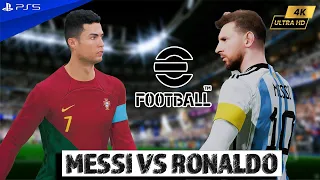 eFootball 2024 - Argentina vs. Portugal | Messi vs. Ronaldo Showdown in 4K60 | PS5 Gameplay