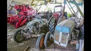Abandoned Farmhouse with many old tractors!