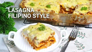 Lasagna Filipino Style Recipe  |  Affordable and Easy Lasagna