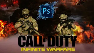 Call Of Duty | Modern Warfare | Speed Art | Gaming Poster Design | Photoshop Tutorial