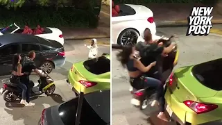 Scooter driver tries to run man over in fit of road rage