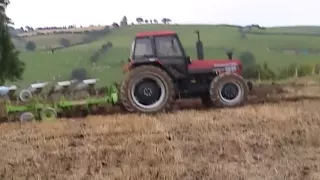 Ploughing with a David Brown 1594 and Dowdeswell DP8