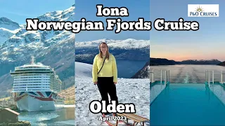 P&O Iona Norwegian Fjords Cruise Vlog April 2023 G310 | Olden | Loen Skylift