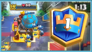 😎 TOP-1 IN THE WORLD WITH LAVA HOUND BALLOON / Clash Royale