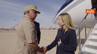 Giorgia Meloni in Libia dal generale Haftar