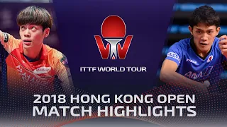 Cho Seungmin vs Kazuhiro Yoshimura (HD Highlights) | 2018 ITTF World Tour Hong Kong Open