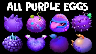 All PURPLE Eggs #2 | My Singing Monsters | MonsterBox in Incredibox