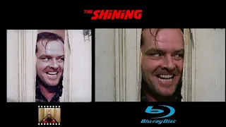 The Shining (1980) | 35mm Open Matte vs. Blu-Ray | "Here's Johnny" Scene |