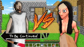 Who is stronger ? Granny vs Momo in Minecraft By Pickle Craft