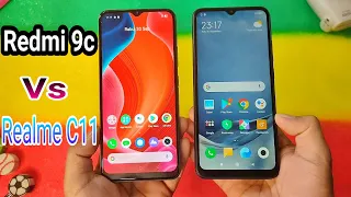 Redmi 9C Vs Realme C11 || Review Lengkap Spesifikasi & Kamera || Rp.1.599