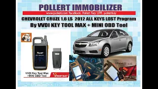 Chevrolet Cruze LS year 2012 Programm all key lost with Vvdi key tool max and Mini OBD Tool