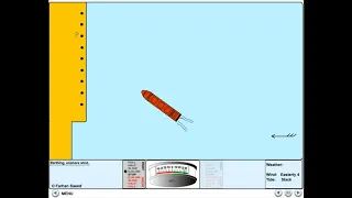 Shiphandling - Berthing with onshore wind and slack tide - No tugs