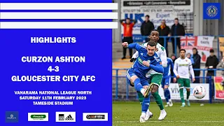 Highlights | Curzon Ashton 4-3 Gloucester City AFC | Vanarama National League North