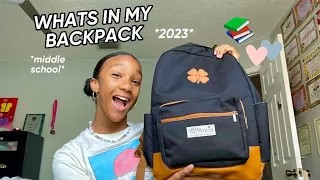 WHATS IN MY BACKPACK!!!🎒I middle school:) *2023*