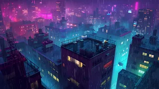 Lofi Rainy Night 🌃  - Calming Music for Stress Relief and Focus beats to relax / chill to