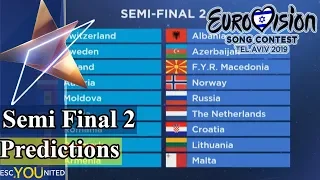 Eurovision 2019: Semi-Final 2 Qualifier Predictions