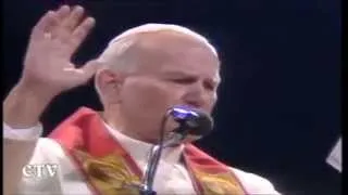 Juan Pablo II Canta Pescador de Hombres HD - La canonización de Juan Pablo II HD