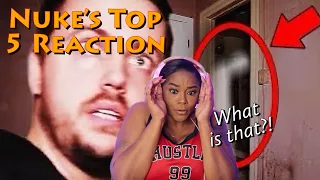 Nuke's Top 5 - Top 10 GHOST Videos SO SCARY You'll Go Wack-A-Doo | Asia and BJ React