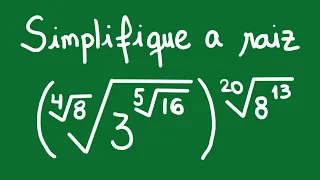 Matemática básica? SIMPLIFICAÇÃO de RADICAIS