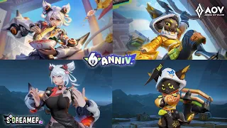 AOV New Skin Qi & Fennik S-Dreamer | 6th Anniversary - Arena of Valor