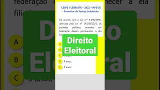 Direito Eleitoral | Partidos políticos - Federações partidárias