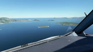 FENIX A320 Landing into Skiathos Greece MSFS