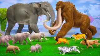 Giant Elephant vs Titanus Behemoth Fight Prehistoric Mammals VS Modern Mammals Epic Battle Animal