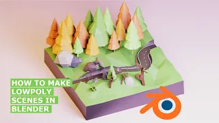 how to model a lowpoly scene in blender 2 8