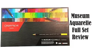 Caran d'Ache Museum Aquarelle Watercolour Pencils Full 76 Set Review! Are They Worth the Money?