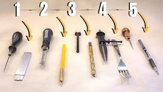 5 Alternatives to the 5 MOST USED Leather-craft tools  &  "What they do!"