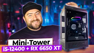 i5 12400 + ASUS RX 6650 XT 👽 СБОРКА игрового Mini Tower ПК