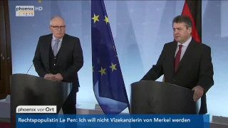 Europapolitik: Treffen von Sigmar Gabriel und Frans Timmermans am 21.03.2017