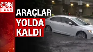 Ankara'da şiddetli sağanak yağış sele sebep oldu!