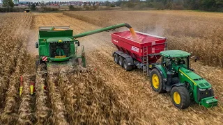 🌽Zber kukurice 2023 | John Deere T670i | New Holland CR 9.80