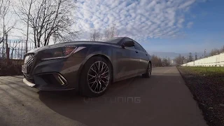 Genesis G80 3.3t изготовление выхлопной системы