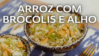 Receita de Arroz com Brócolis e Alho de Restaurante - Chef Felipe Caputo