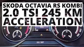 Skoda Octavia RS 245 Kombi 2.0 TSI 245 hp (AT) - acceleration 0-100 km/h