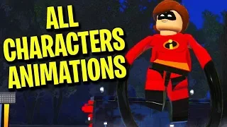 LEGO The Incredibles - All Characters Animations