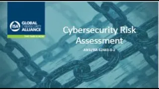 ISAGCA Cybersecurity Risk Assessment ANSI/ISA 62443-3-2