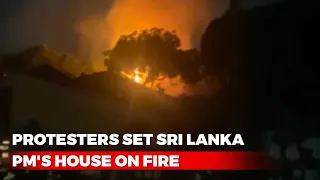 Protesters Set Sri Lanka PM's House On Fire