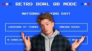 Choosing my COLLEGE in RETRO BOWL QB MODE