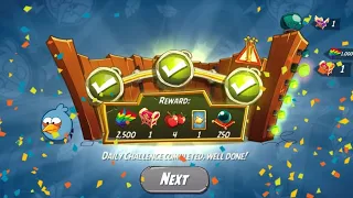 Angry Birds 2 Daily Challenge How to Strike Daily Challenge Blue's Brawl Tuesday Supper Bird #300424