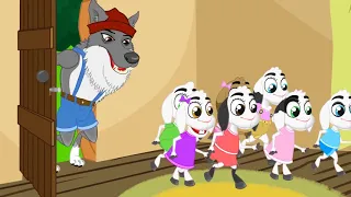 WOLF and the SEVEN LITTLE GOATS Adisebaba Kids Stories - Animals - Episode 15