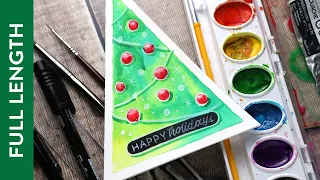 🔴 LIVE REPLAY - Holiday Card Series 2021 - Day 23 - The Green "Pizza" Tree