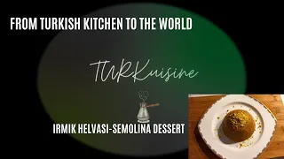 Turkish Semolina Dessert - İrmik Helvası (Vegan Recipe)