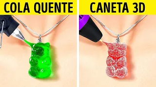 COLA QUENTE VS. CANETA 3D || TRUQUES E ARTESANATOS FÁCEIS E MUITO ÚTEIS