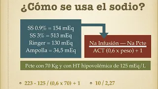 Sodio: Hiponatremia e hipernatremia