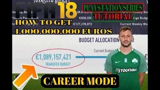 how to get 1 billion euros in fifa 18 career mode!!